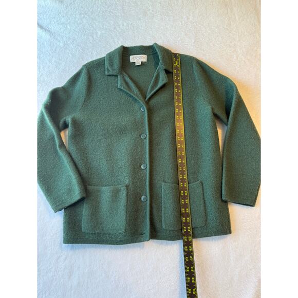 Casual Corner Annex Women Med Petite Wool Sweater Jacket Grandma Core Cardigan - Picture 6 of 11